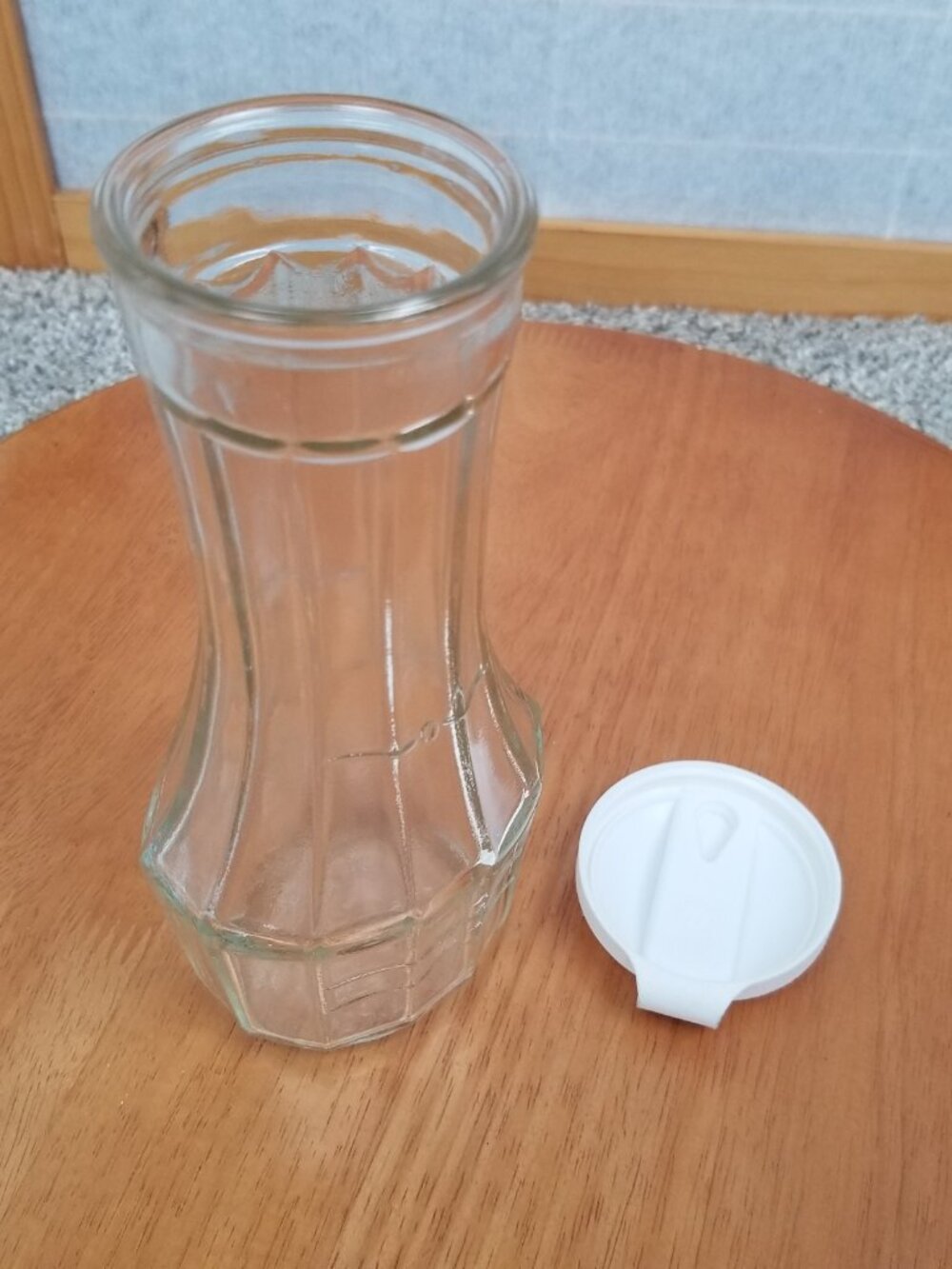 VTG Good Seasons Cruet  Bottle White Lid Model B31 Patent Applied For 1970s